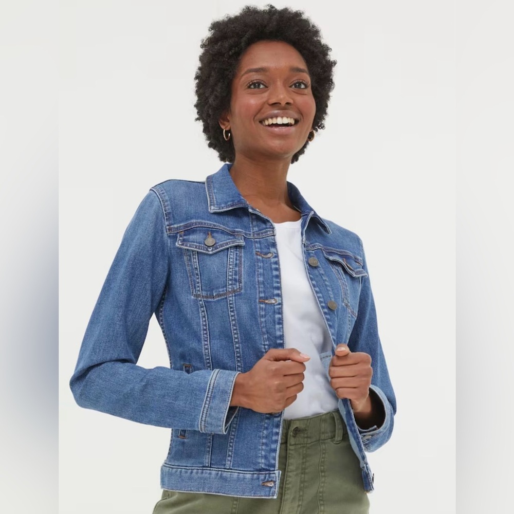 Fat Face light blue denim jacket - Tasha Denim Jacket - Size 6 - Picture 2 of 11